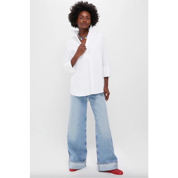 Tuckernuck Blouse Willow Tunic in White - Picture 4 of 7